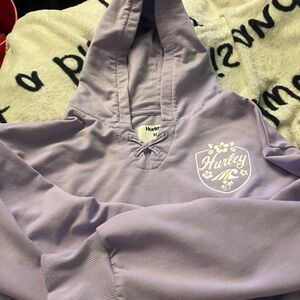 Hurley Lavender Hoodie with Logo